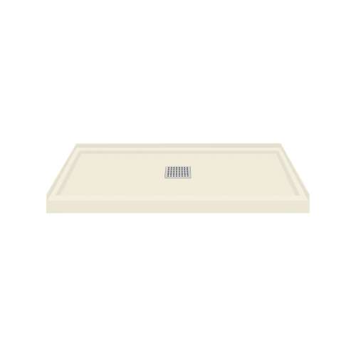 American Standard  48-in x 36-in Single Threshold Center Drain Shower Base, Cameo