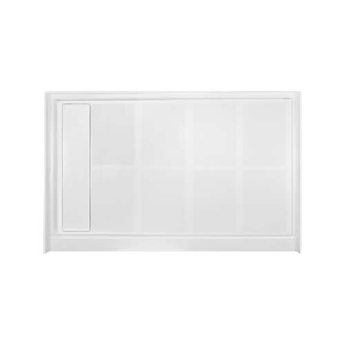 SMFL4836L-31 48-in x 36-in Linear Single Threshold Shower Base With Concealed Left Hand Drain, White