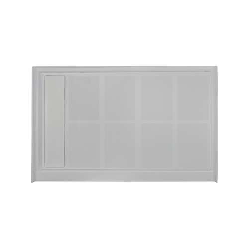 SMFL4836L-39 48-in x 36-in Linear Single Threshold Shower Base With Concealed Left Hand Drain, Grey