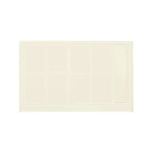 SMFL4836R-32 48-in x 36-in Linear Single Threshold Shower Base With Concealed Right Hand Drain, Cameo