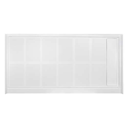 SMFL6032R-31 60-in x 32-in Linear Single Threshold Shower Base With Concealed Right Hand Drain, White