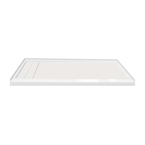 American Standard  60-in x 32-in Ultra Low Threshold Left Hand Concealed Drain Shower Base, White