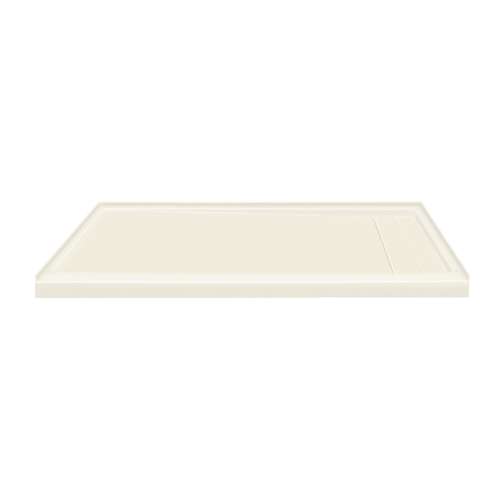 SMFLU6032R-32 60-in x 32-in Linear Ultra Low Threshold Tub Replacement Shower Base With Concealed Right Hand Drain, Cameo