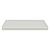 SMFSL6032R-87 60-in x 32-in Cast Solid Surface Low Profile Shower Base With Linear Concealed Right Hand Drain, Concrete