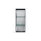 SMSTV3414-BS186B 14-in x 4-in x 34-in Recessed Stainless Steel Vertical Shower Storage Pod With Two Shelves, Brushed Stainless With Back Lined In Iceberg Grey