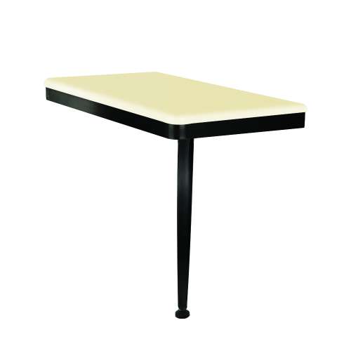 SMSSSL2412R-MB48 Savannah 24-in x 12-in x 19-in Right-Hand Shower Seat With Matte Black Frame and Leg, Butterscotch