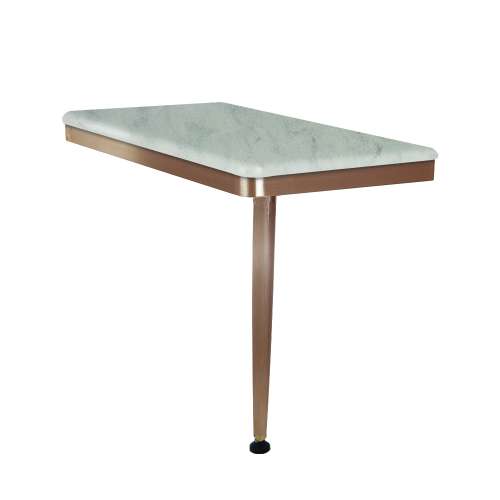 SMSSSL2412R-CB185 Savannah 24-in x 12-in x 19-in Right-Hand Shower Seat With Champagne Bronze Frame and Leg, Creme Brulee