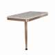 SMSSSL2412L-CB185 Savannah 24-in x 12-in x 19-in Left-Hand Shower Seat With Champagne Bronze Frame and Leg, Creme Brulee