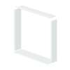36in x 36in x 7-1/4in Window Trim Kit, in Grey