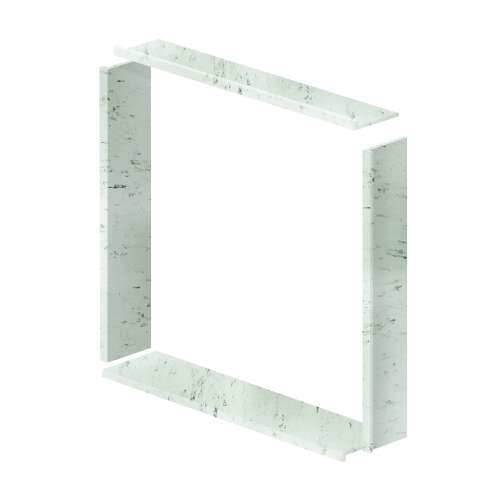 36in x 36in x 7-1/4in Window Trim Kit, in White Reef
