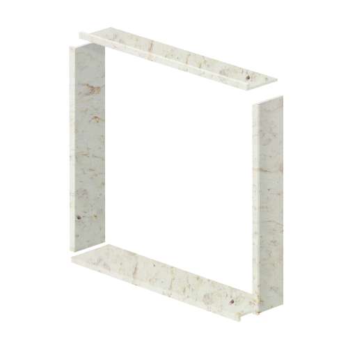 48in x 48in x 7-1/4in Window Trim Kit, in Bitusa Marble