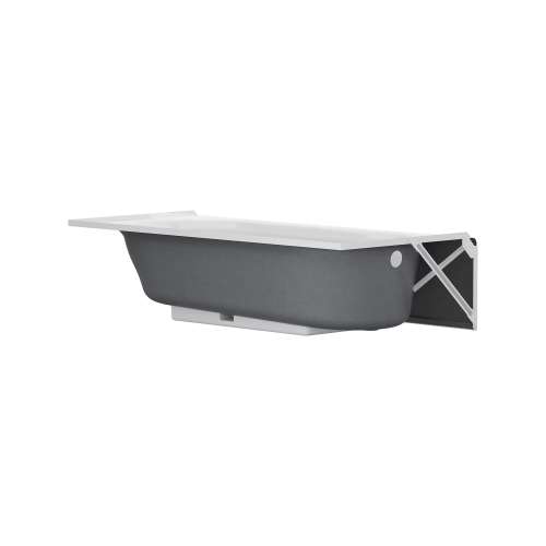 Princeton® Americast® 60 X 32-Inch Integral Apron Bathtub With Left-Hand Outlet, 2398202.020