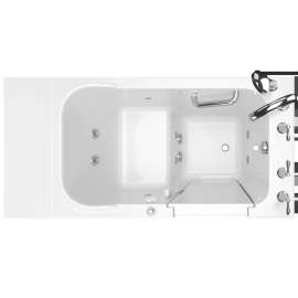 Gelcoat Value Series 28X48-Inch Walk-In Bathtub With Whirlpool System  Right Hand Door And Drain, 2848.409.Wrw-Pc