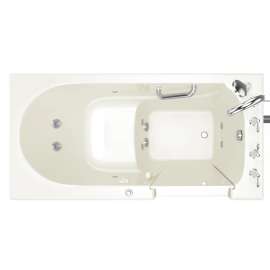 Gelcoat Value Series 60X30-Inch Walk-In Bathtub With Whirlpool Massage System - Right Hand Door And Drain, 3060.409.Wrl-Pc