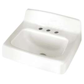 Regalyn® Cast Iron Wall-Hung Sink With 4-Inch Centerset, 4869004.020
