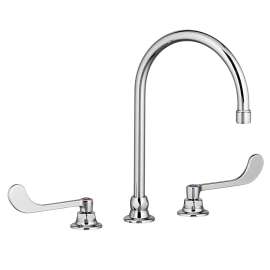 Monterrey® 8-Inch Widespread Gooseneck Faucet With 6-Inch Wrist Blade Handles 1.5 Gpm/5.7 Lpm, 6540168.002