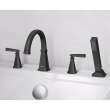 Edgemere® Bathtub Faucet With Lever Handles And Personal Shower For Flash® Rough-In Valve, T018901.243