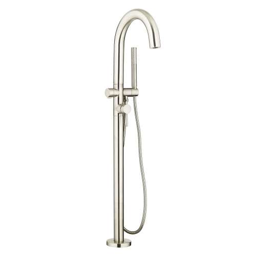 Contemporary Round Freestanding Bathtub Filler With Lever Handle Faucet For Flash® Rough-In Valve, T064951.295