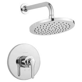 Studio® S 1.8 Gpm/6.8 L/Min  Shower Trim Kit With Rain Showerhead, Double Ceramic Pressure Balance Cartridge With Lever Handle, Tu105507.002