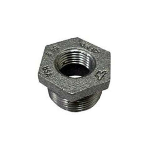 0318907961 BUSHING 2-1/2X2 BLACK MALLEABLE IRON HEX MXF FIGURE 09 - 150# THREADED
