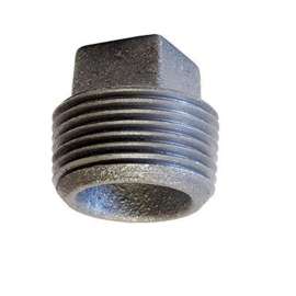 0319902524 PLUG 1-1/2 GALVANIZED CAST IRON CORED SQUARE HEAD 125# THREADED
