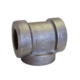 0300507803 TEE 1/2 EXTRA HEAVY BLACK CAST IRON 250# THREADED FIGURE 425