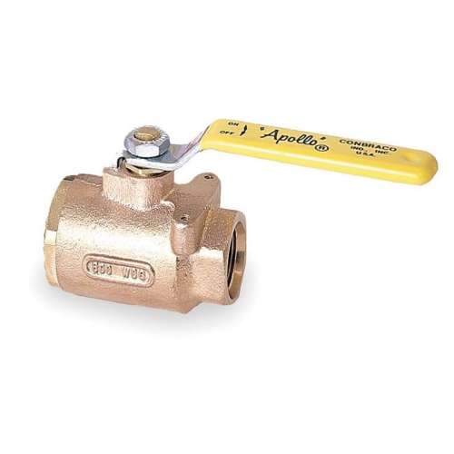Bronze Ball Valve, Inline, SAE, 3/8-in