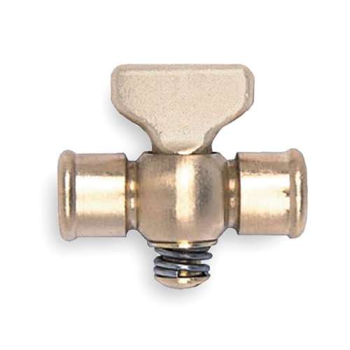 1/8-in Brass Air Cock, Spring Bottom Type, FNPT x FNPT Connection Type