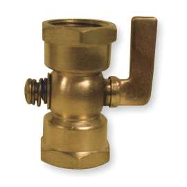 1/8-in Brass Air Cock, Nut Bottom Type, MNPT Hexagon Shoulder x Straight Nose Connection Type