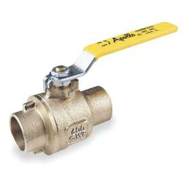 Bronze Ball Valve, Inline, Solder, 1-1/4-in