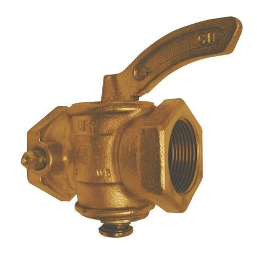 1/2 psig Gas Cock, FNPT x FNPT Connection Type, 1-in x 1-in Pipe Size