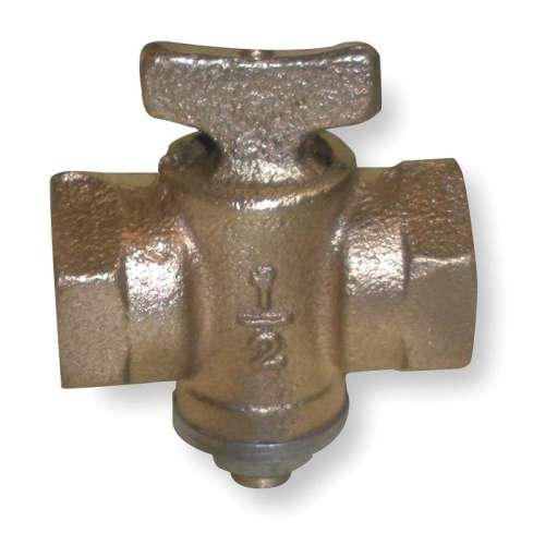 125 psig Gas Cock, FNPT x FNPT Connection Type, 1-in x 1-in Pipe Size