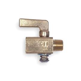 200 psig Gas Cock, FNPT x MNPT Connection Type, 1/8-in x 1/8-in Pipe Size