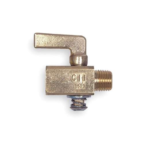 200 psig Gas Cock, FNPT x MNPT Connection Type, 1/8-in x 1/8-in Pipe Size