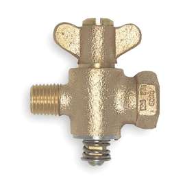 1/2 psig Gas Cock with Throttle Adjustment, FNPT x MNPT Connection Type, 1/4-in x 1/4-in Pipe Size