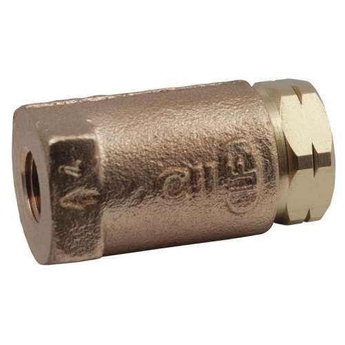 Ball Cone Spring Check Valve, Bronze, FNPT Connection Type, 1/4-in