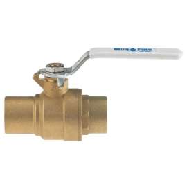 Brass Ball Valve, Inline, Solder, 1/2-in