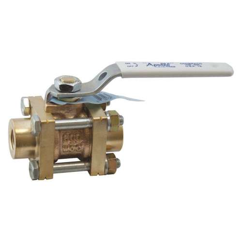 82LF10401 LF Bronze Ball Valve, Inline, FNPT, 3/4-in
