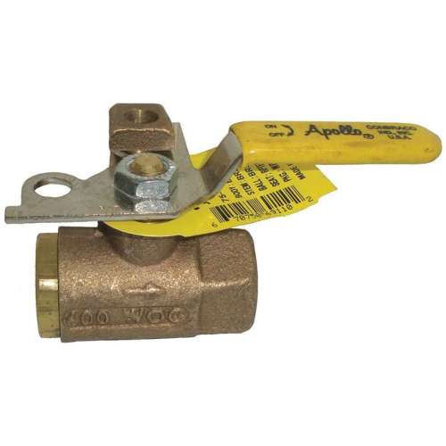 7510341 Bronze Ball Valve, Inline, FNPT, 1/2-in