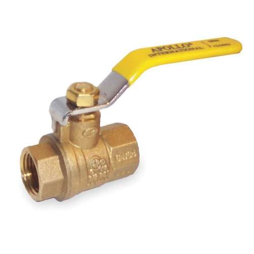Brass Ball Valve, Inline, Solder, 3/4-in