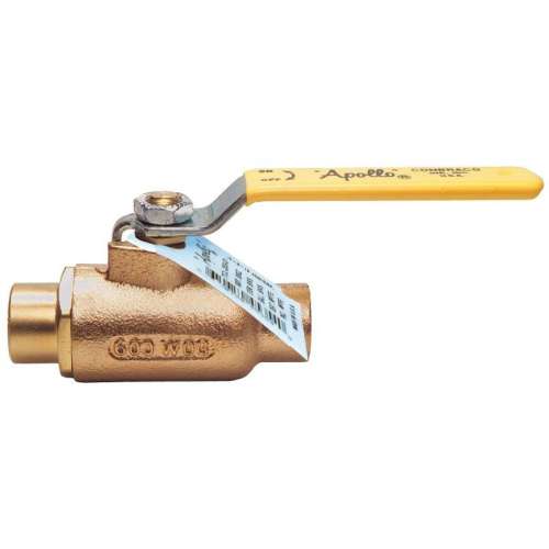 8220201 Bronze Ball Valve, Inline, Solder, 3/8-in
