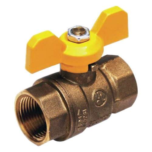 701032741 Brass Ball Valve, Inline, FNPT, 1/2-in