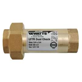 Dual Check Valve, Bronze, FNPT Connection Type, 3/4-in