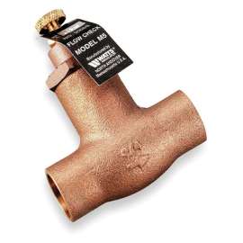 Flow Check Valve, Sweat, Bronze, 3/4-in