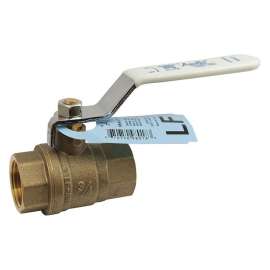 Ball Valve, Brass, 2-Piece, NPT x NPT, 3/4-in