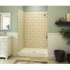 Composite 48 in. x 34 in. Single Threshold Shower Base with a Center Drain in White