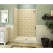 Composite 48 in. x 34 in. Single Threshold Shower Base with a Center Drain in White