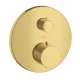 Axor Starck Thermostatic Trim With Volume Control In Brushed Gold Optic, 10700251