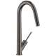 Axor Starck Higharc Kitchen Faucet 2-Spray Pull-Down, 1.75 Gpm In Brushed Black Chrome, 10821341