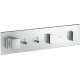Axor Showercomposition Thermostatic Module Trim For 2 Functions In Chrome, 12571001